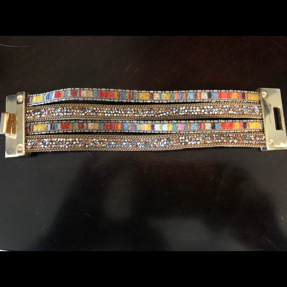 Express multi color wrap bracelet